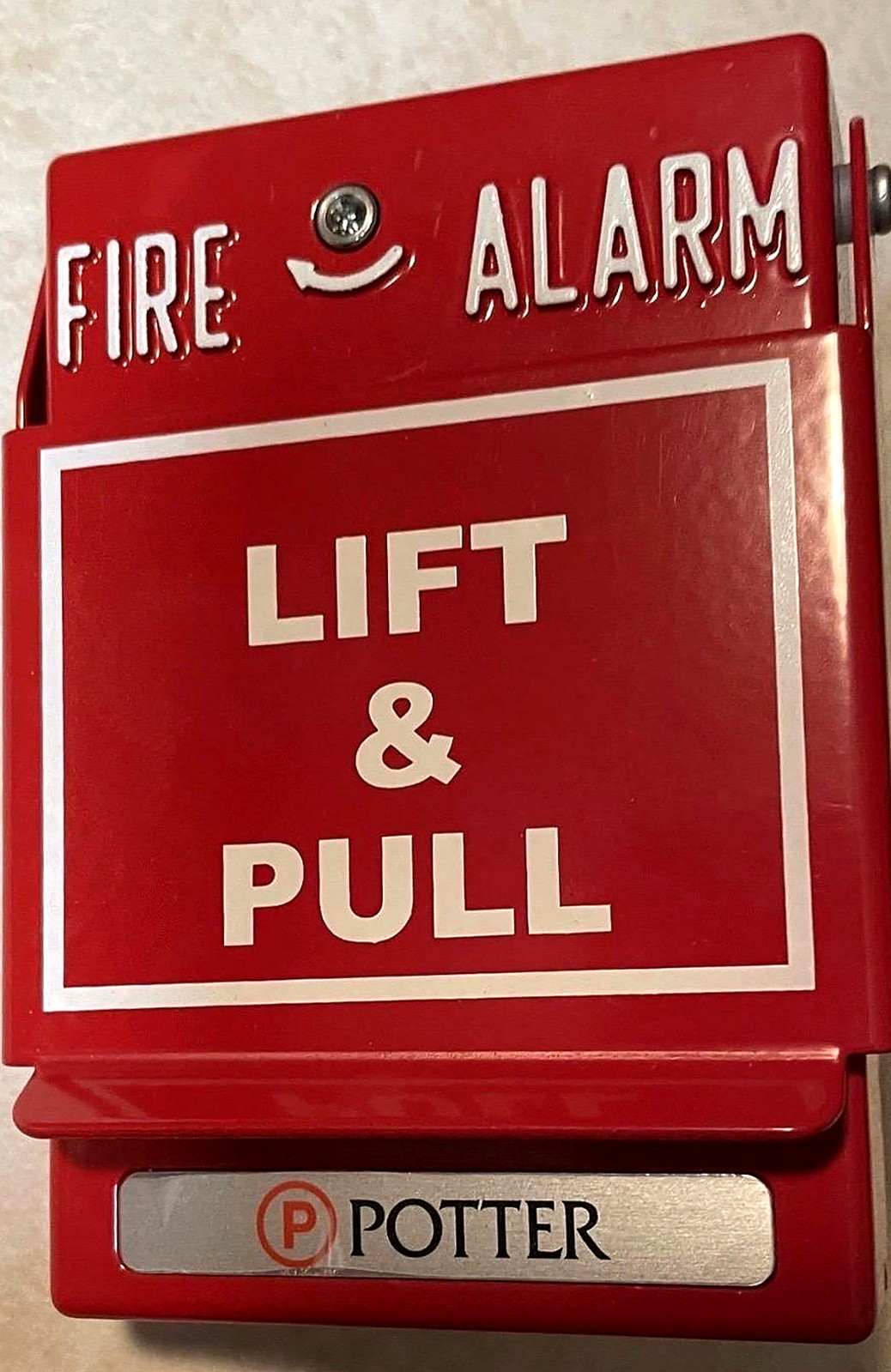Potter lift-and-pull fire alarm station